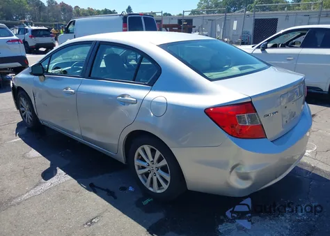 2012 Honda Civic Ex z USA, uszkodzony, nr VIN 2HGFB2F89CH304328